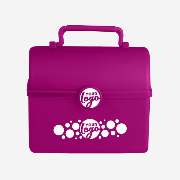 REF 754 TREASURE CHEST SILKSCREEN LUNCHBOX GRAPE