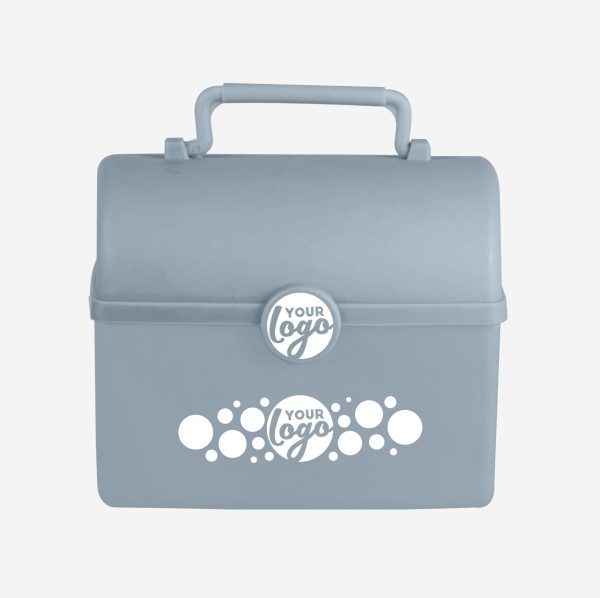 REF 754 TREASURE CHEST SILKSCREEN LUNCHBOX GREY