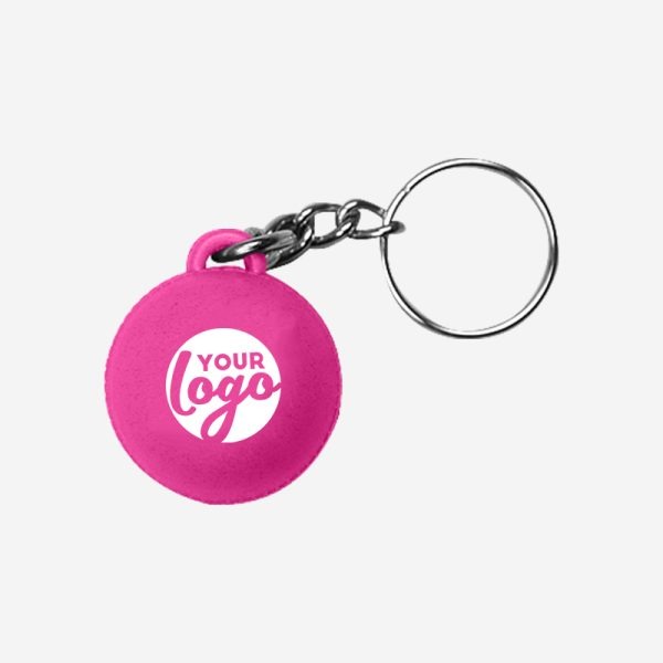 REF CK36 CRICKET BALL KEYRING MAGENTA