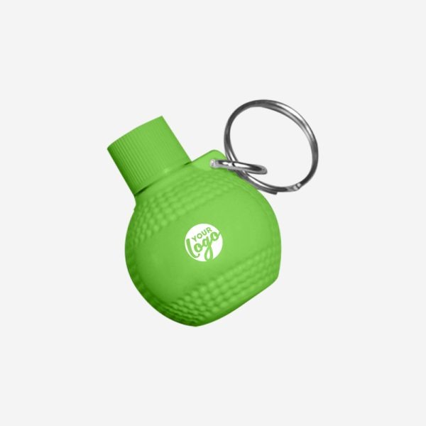 REF CK46 GOLF BALL KEYRING LIME NEON GREEN