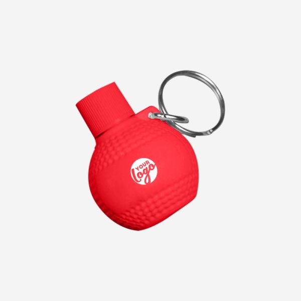 REF CK46 GOLF BALL KEYRING RED