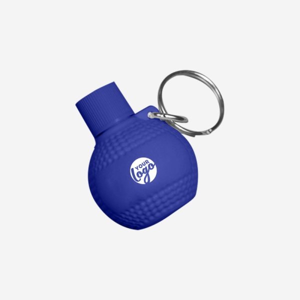 REF CK46 GOLF BALL KEYRING ROYAL BLUE
