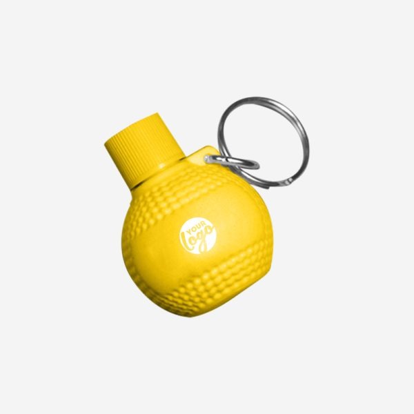 REF CK46 GOLF BALL KEYRING YELLOW