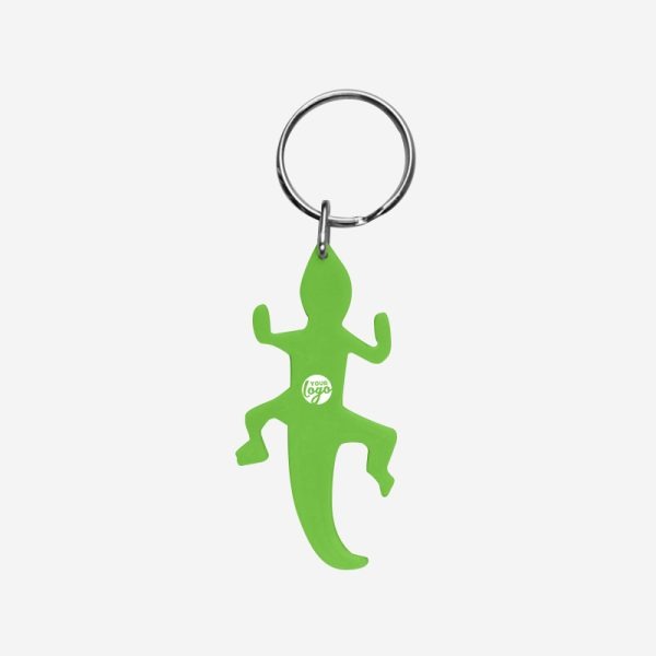 CK47 Lizard Keyring 10 REF CK47 LIZZARD KEYRING LIME NEON GREEN