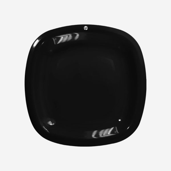 Ref 1633 Lumo Square Plate Black 1