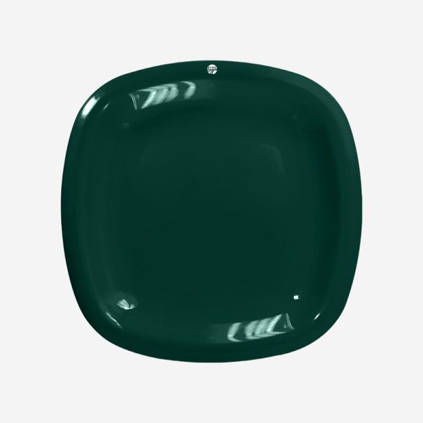 Ref 1633 Lumo Square Plate Bottle Green