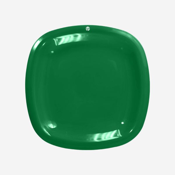 Ref 1633 Lumo Square Plate Emerald Green