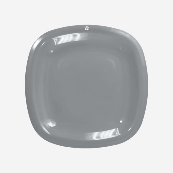 Ref 1633 Lumo Square Plate Grey