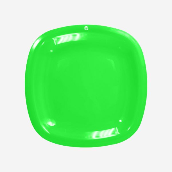 Ref 1633 Lumo Square Plate Neon Green