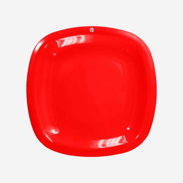 Ref 1633 Lumo Square Plate Red