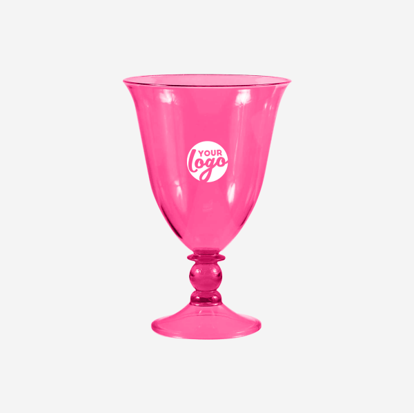REF 1245PS TULIP GOBLET PS CLEAR 340ML MAGENTA