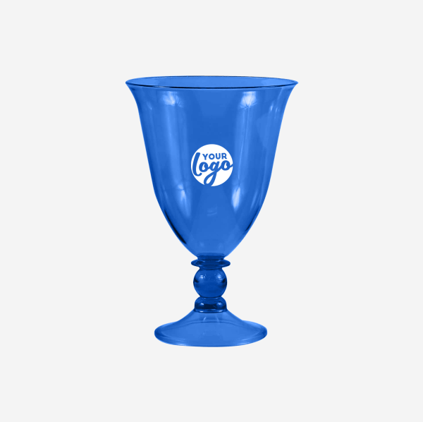 REF 1245PS TULIP GOBLET PS CLEAR 340ML ROYAL BLUE
