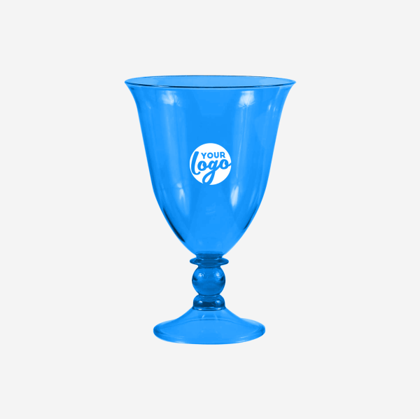 REF 1245PS TULIP GOBLET PS CLEAR 340ML TURQUOISE