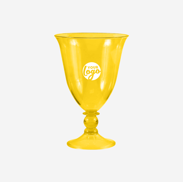 REF 1245PS TULIP GOBLET PS CLEAR 340ML YELLOW