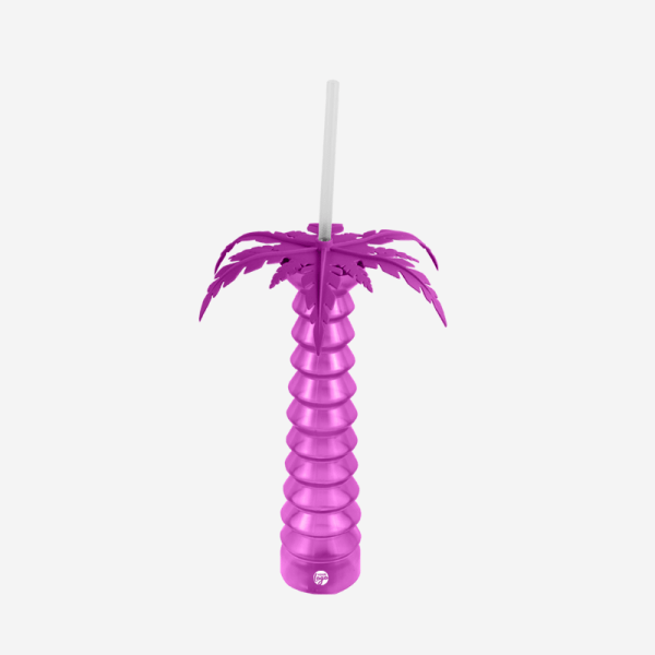 REF 1328 PALM TREE YARD GLASS 500ML GRAPE