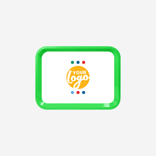 REF 780 SMALL RECTANGULAR TRAY LIME NEON GREEN STICKER