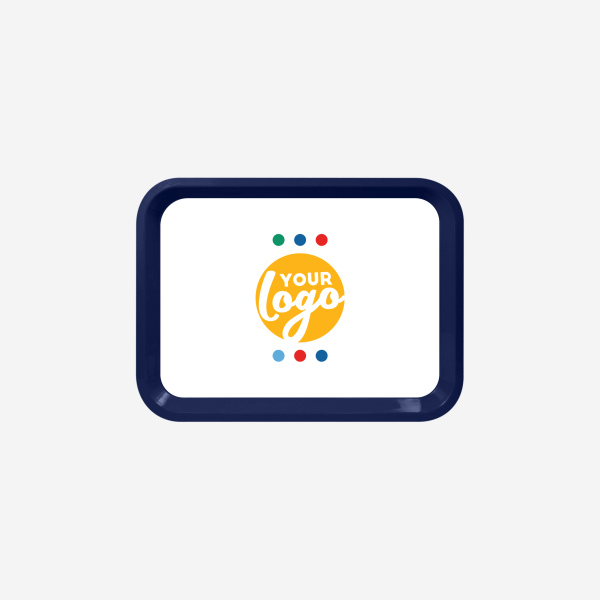 REF 780 SMALL RECTANGULAR TRAY NAVY BLUE STICKER