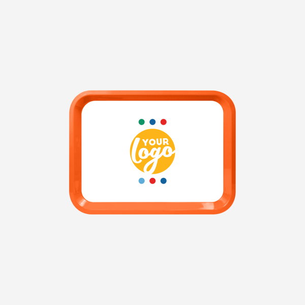 REF 780 SMALL RECTANGULAR TRAY ORANGE STICKER
