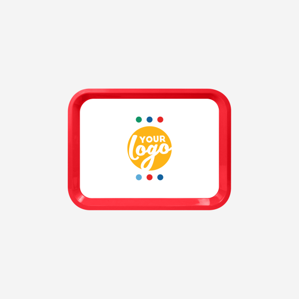 REF 780 SMALL RECTANGULAR TRAY RED STICKER