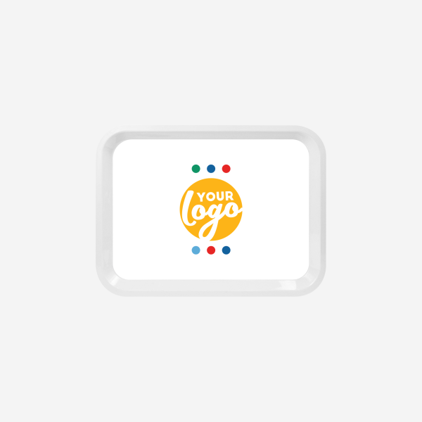 REF 780 SMALL RECTANGULAR TRAY WHITE STICKER
