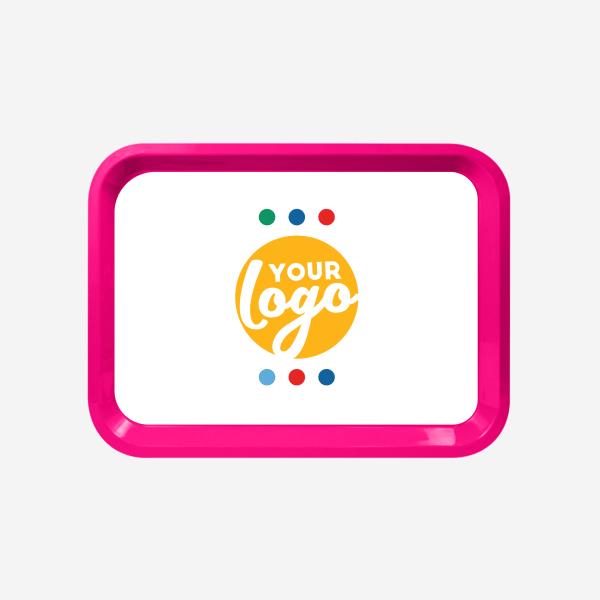 REF 781 MEDIUM RECTANGULAR TRAY MAGENTA STICKER