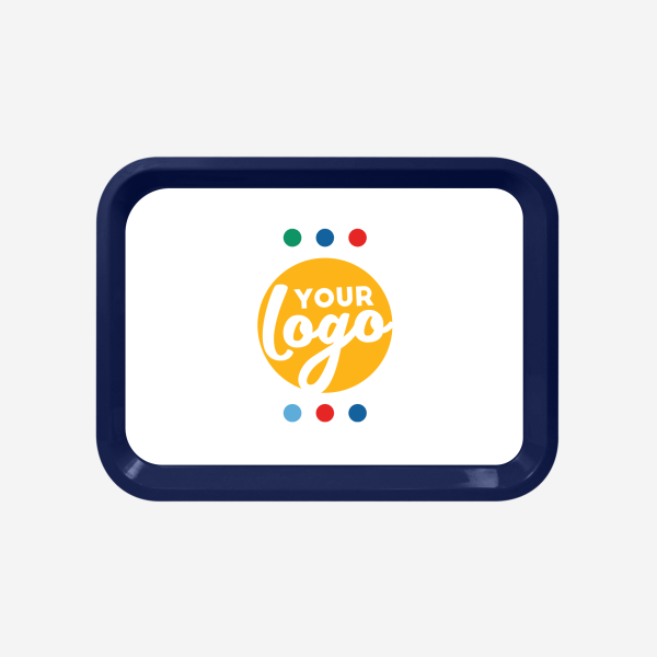 REF 781 MEDIUM RECTANGULAR TRAY NAVY BLUE STICKER