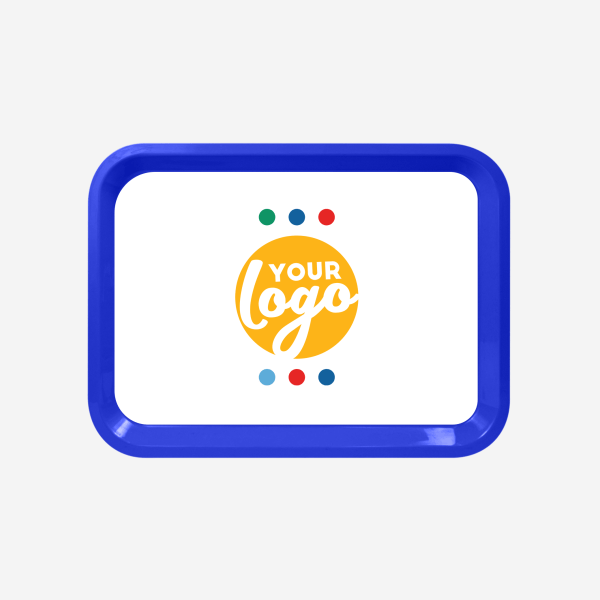 REF 781 MEDIUM RECTANGULAR TRAY ROYAL BLUE STICKER