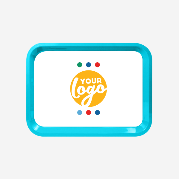 REF 781 MEDIUM RECTANGULAR TRAY TURQUOISE STICKER