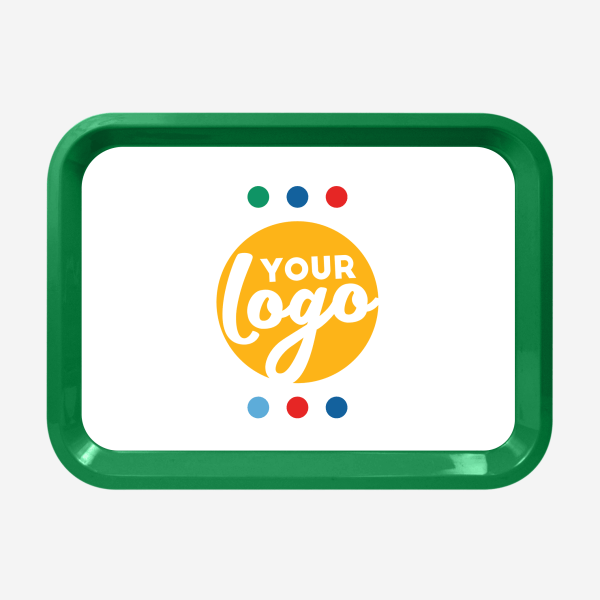 REF 782 LARGE RECTANGULAR TRAY EMERALD GREEN STICKER