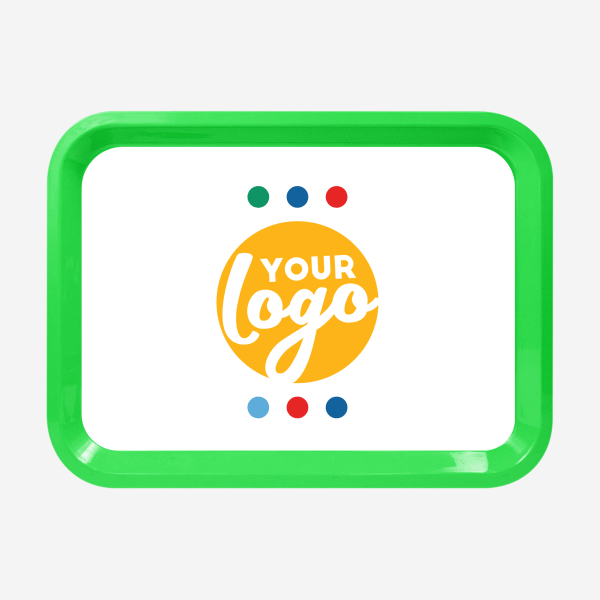 REF 782 LARGE RECTANGULAR TRAY LIME NEON GREEN STICKER