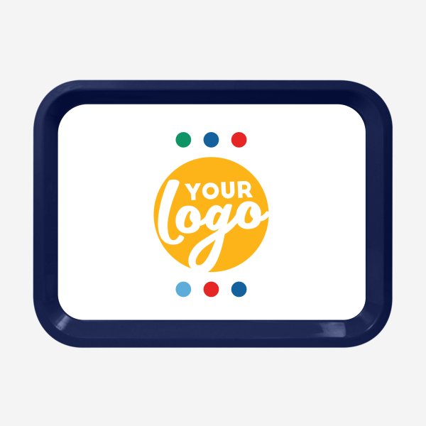 REF 782 LARGE RECTANGULAR TRAY NAVY BLUE STICKER