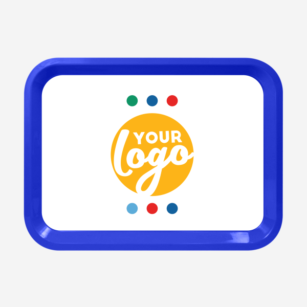 REF 782 LARGE RECTANGULAR TRAY ROYAL BLUE STICKER