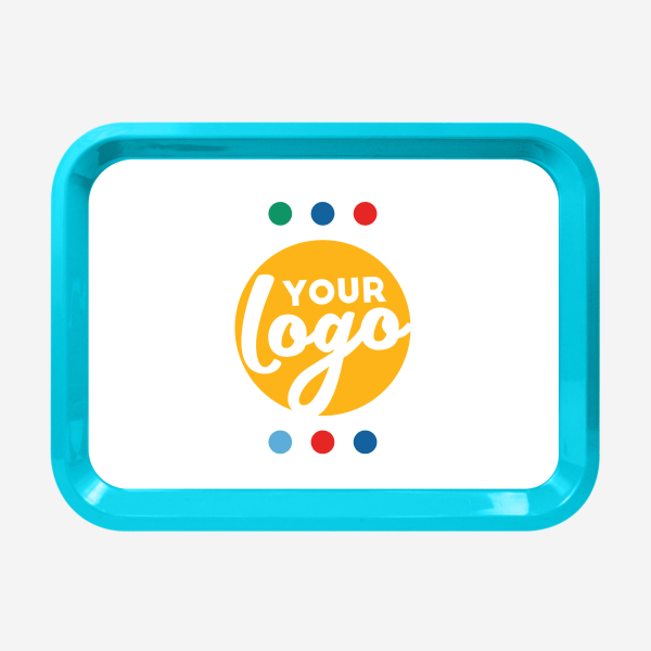 REF 782 LARGE RECTANGULAR TRAY TURQUOISE STICKER