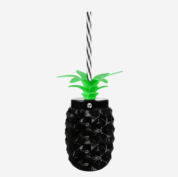 Ref 1456 Pineapple Tumbler 500ml Pad Print Black