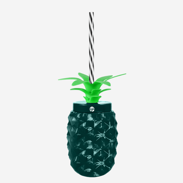 Ref 1456 Pineapple Tumbler 500ml Pad Print Bottle Green