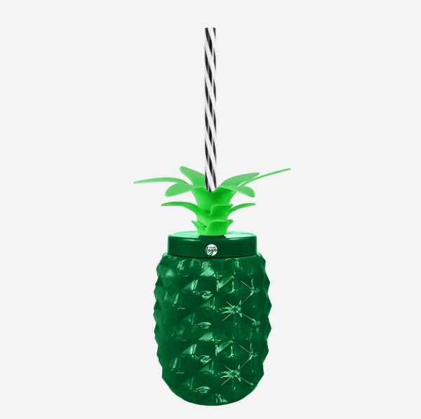 Ref 1456 Pineapple Tumbler 500ml Pad Print Emerald Green