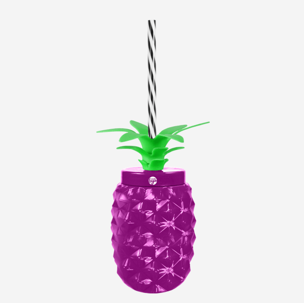 Ref 1456 Pineapple Tumbler 500ml Pad Print Grape