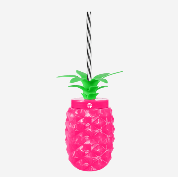 Ref 1456 Pineapple Tumbler 500ml Pad Print Magenta