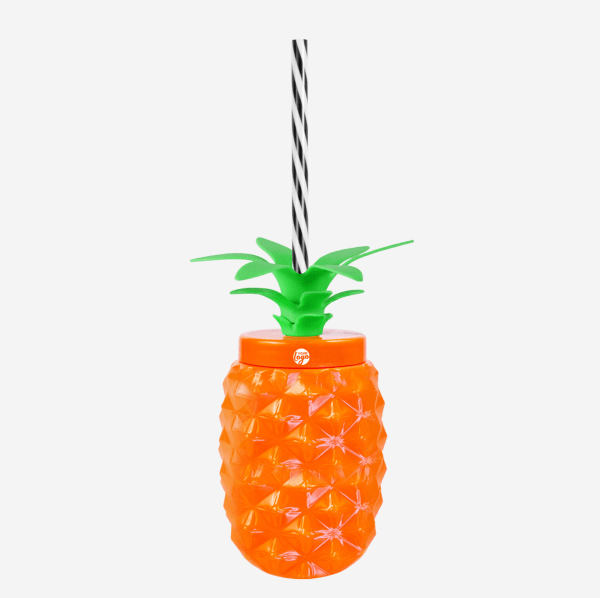 Ref 1456 Pineapple Tumbler 500ml Pad Print Orange
