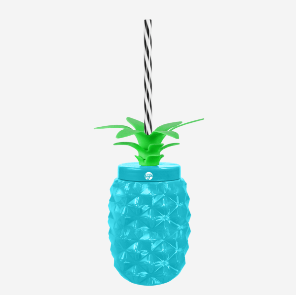 Ref 1456 Pineapple Tumbler 500ml Pad Print Turquoise