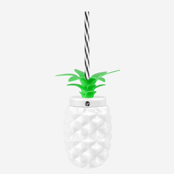Ref 1456 Pineapple Tumbler 500ml Pad Print White