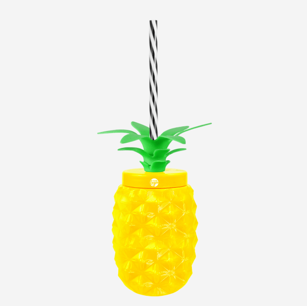 Ref 1456 Pineapple Tumbler 500ml Pad Print Yellow