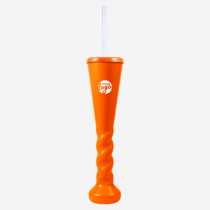 Swirl Yard Glass with Cap and Straw