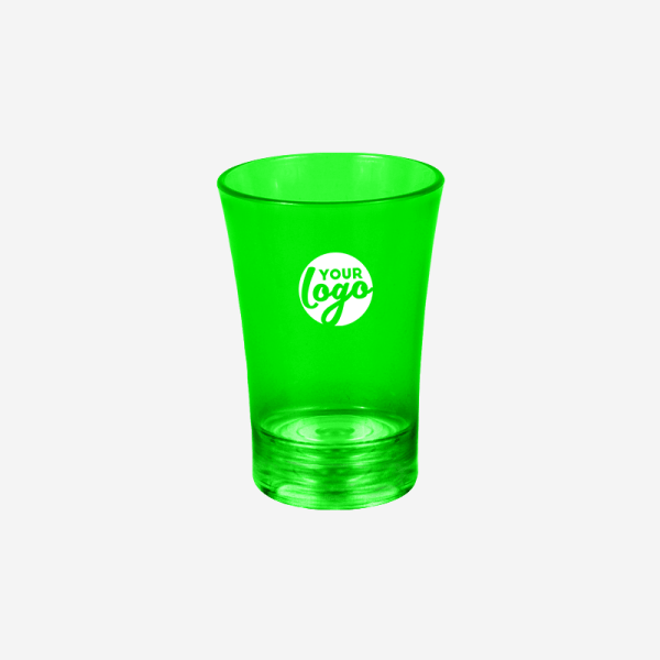 Ref 797 Shot Glasses 50ml – Clear Neon Green