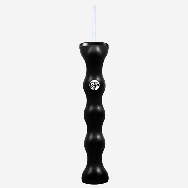 Ref 741 Lumo Bubble Yard Glass 600ml Black
