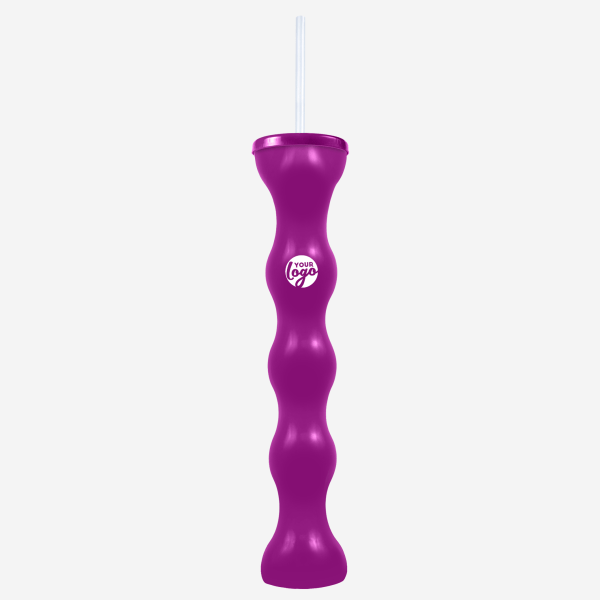 Ref 741 Lumo Bubble Yard Glass 600ml Grape