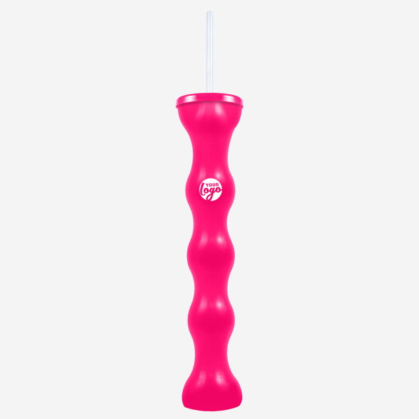 Ref 741 Lumo Bubble Yard Glass 600ml Magenta