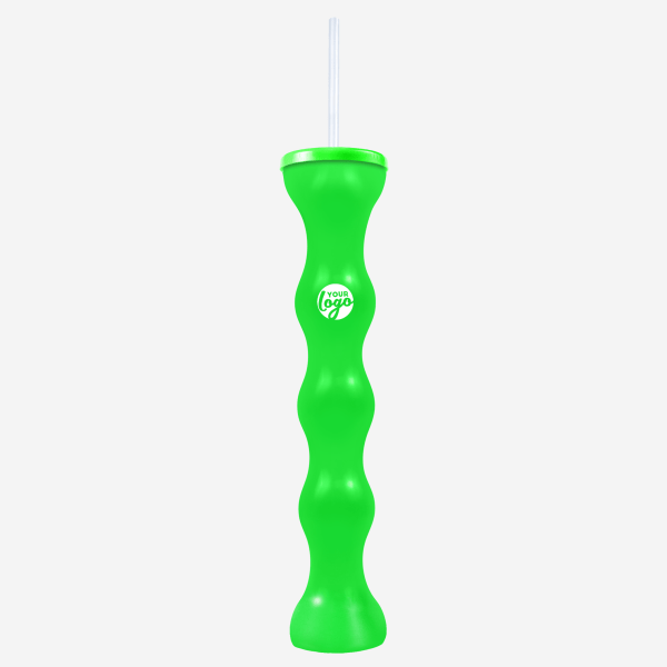Ref 741 Lumo Bubble Yard Glass 600ml Neon Green