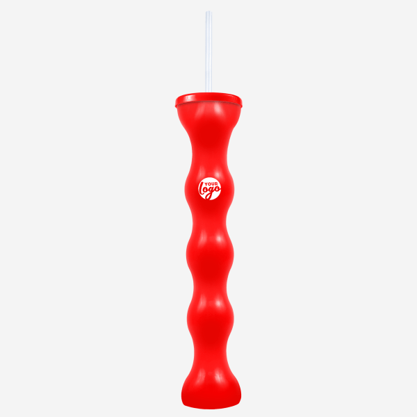 Ref 741 Lumo Bubble Yard Glass 600ml Red