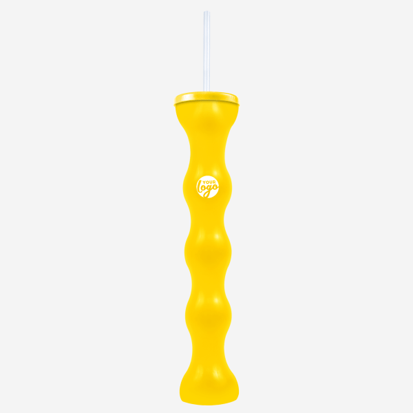 Ref 741 Lumo Bubble Yard Glass 600ml Yellow